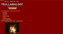 Desktop Screenshot of hullabaloo.com