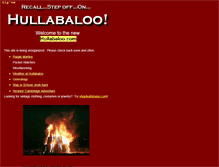 Tablet Screenshot of hullabaloo.com